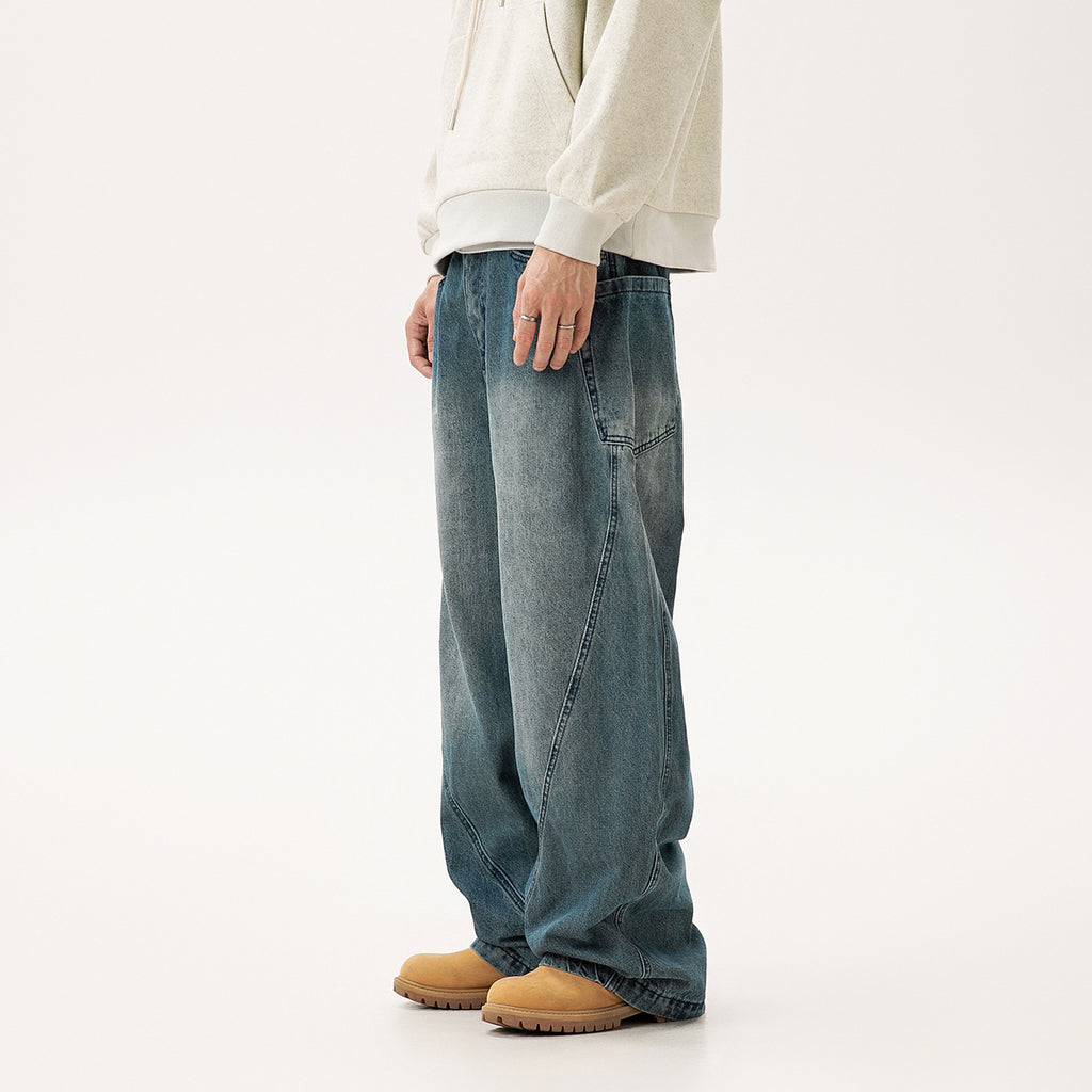 Denim Cotton Trousers Men's Loose