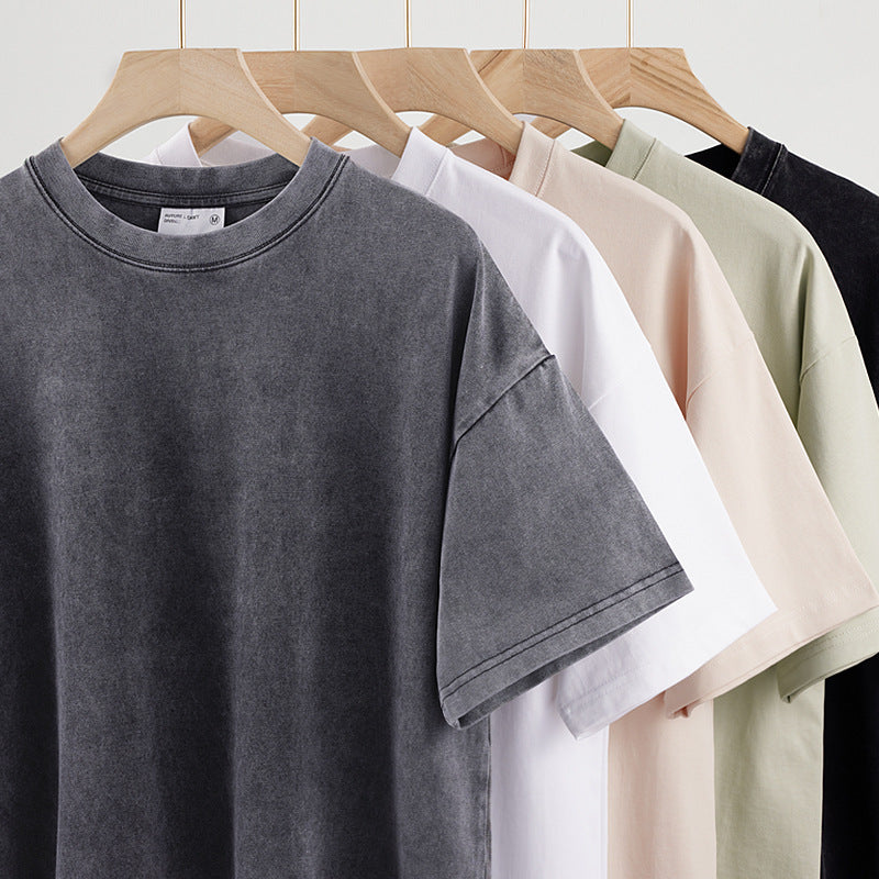 Boxy fit Tshirts Cotton Solid Color