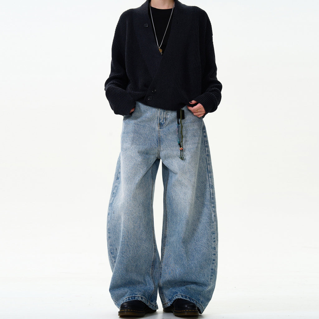 Classic Washed Machete Jeans For Men