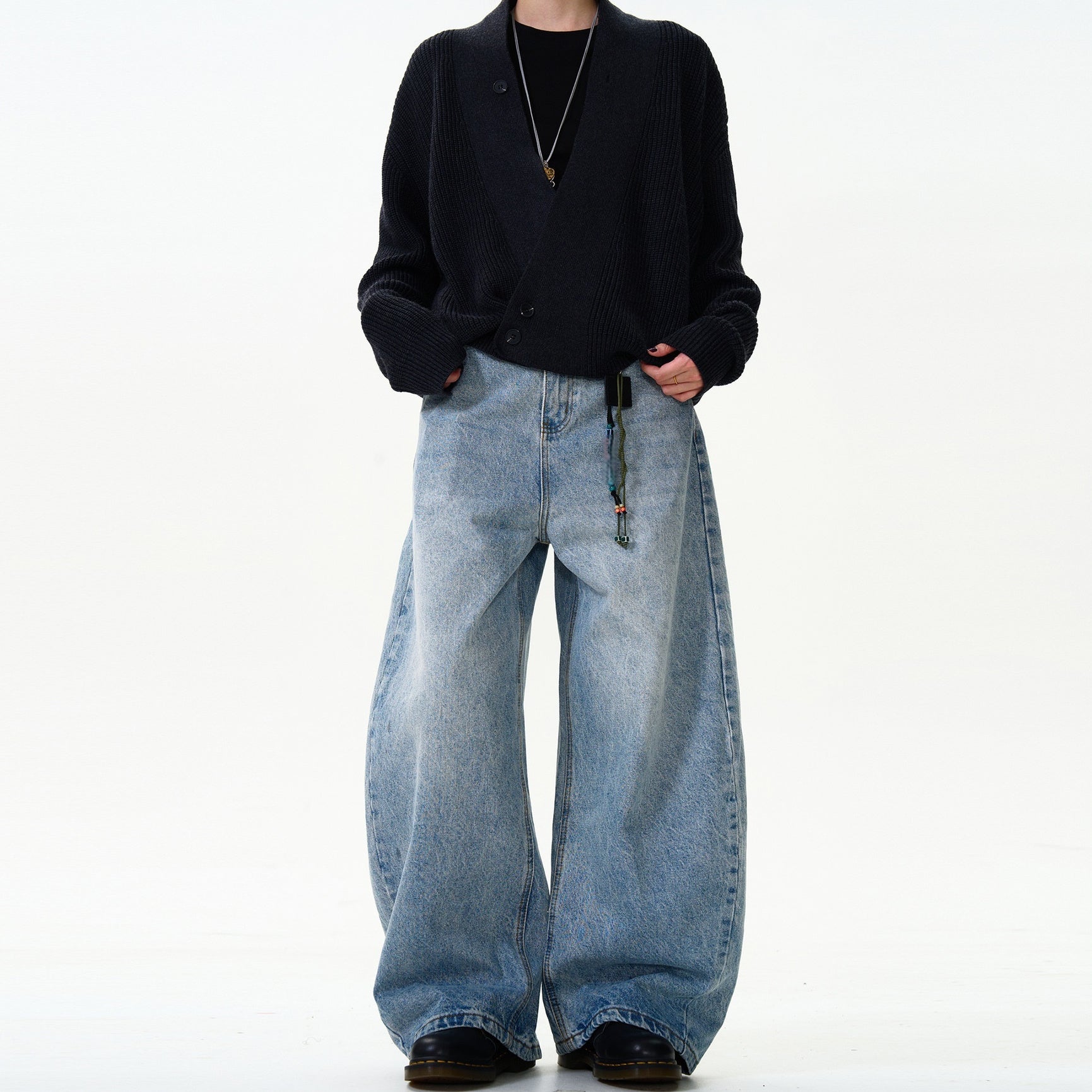 Classic Washed Machete Jeans For Men