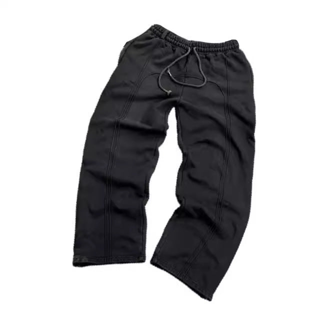 Straight Wide leg Sweatpants Men