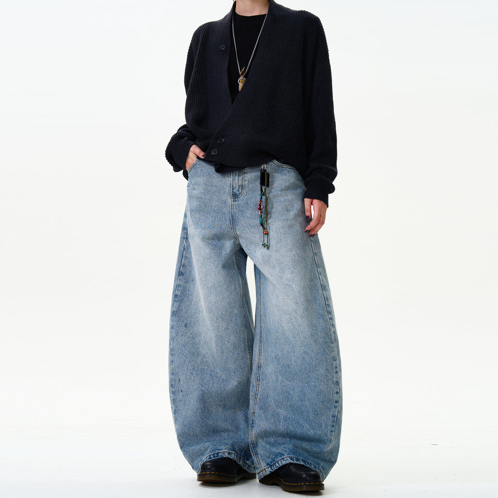 Classic Washed Machete Jeans For Men