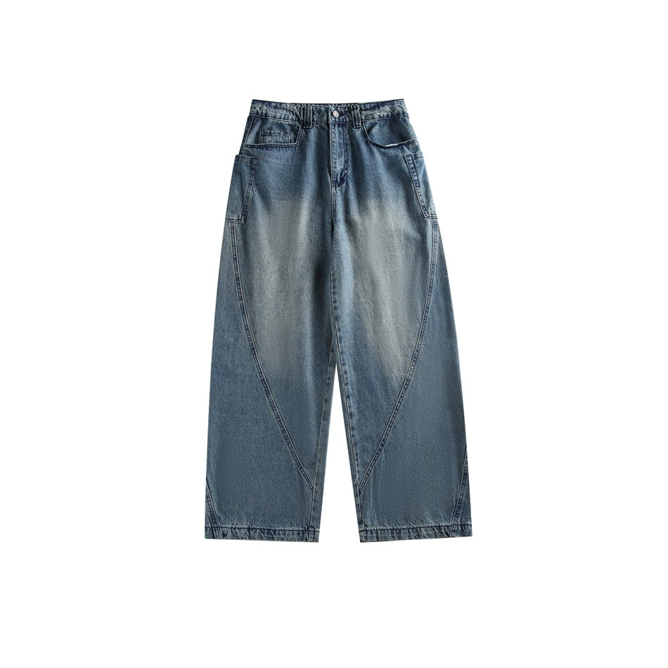 Denim Cotton Trousers Men's Loose