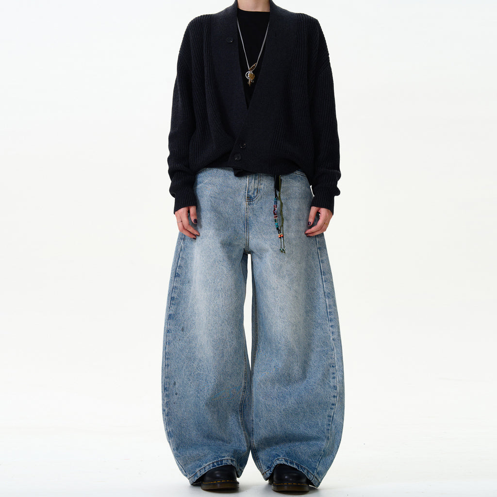 Classic Washed Machete Jeans For Men