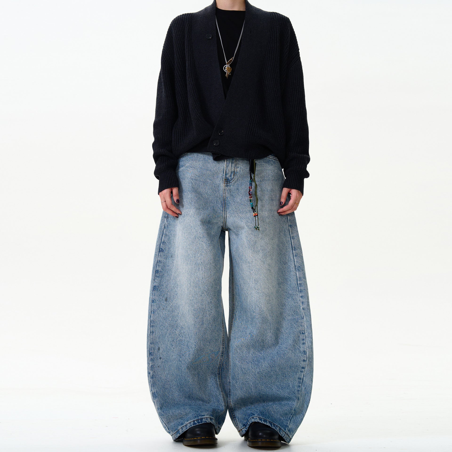 Classic Washed Machete Jeans For Men