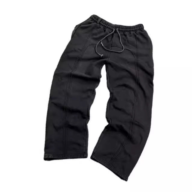 Straight Wide leg Sweatpants Men